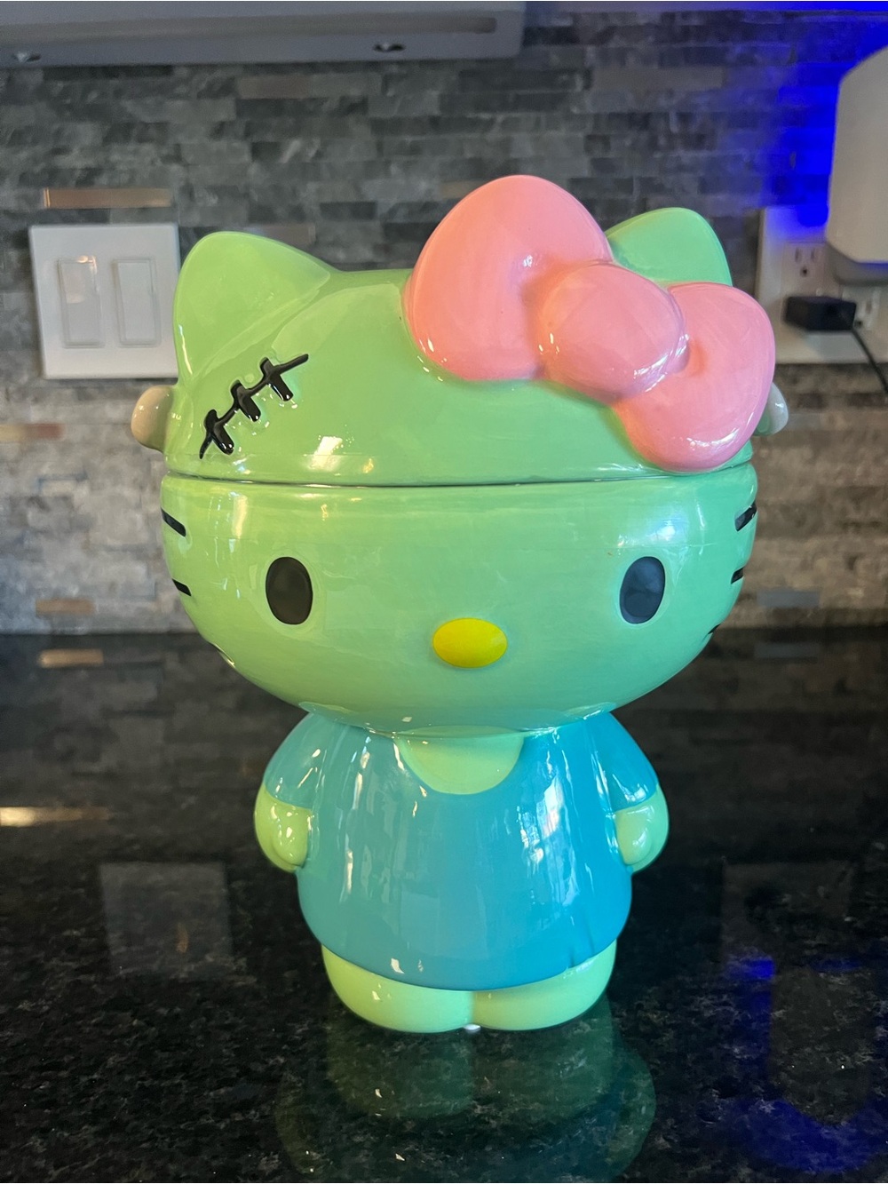 Hello Kitty Halloween Canister Frankenstein-SO CUTE!!!